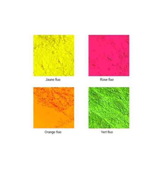 Poudre pigments fluo pour teinte résines époxy et polyester- Atua